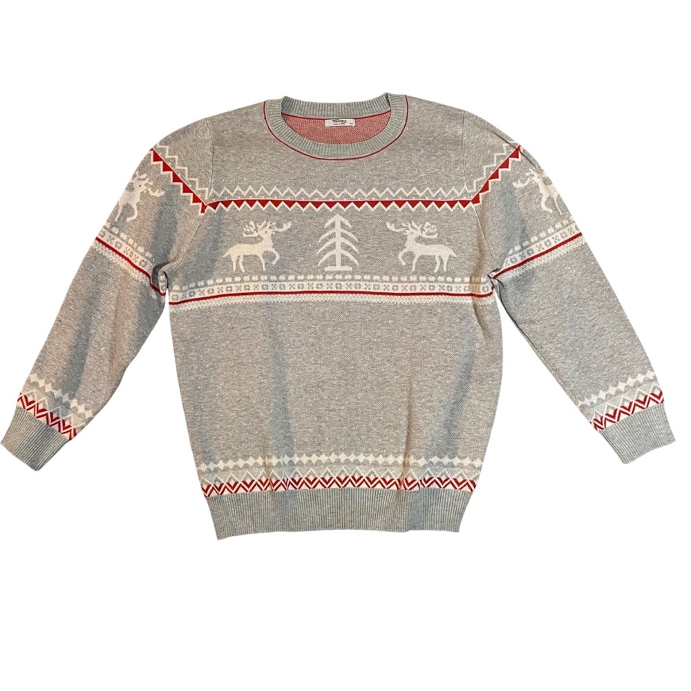 Meaneor Nordic Design Women's Sweater Size XXL Soft Reindeer